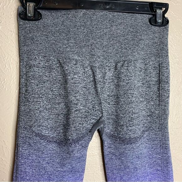Gymshark seamless ombre high waisted leggings gray blue - Picture 6 of 10